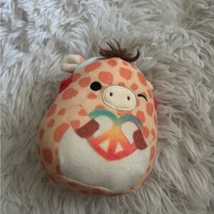 Squishmallows Orange and White Giraffe Plush